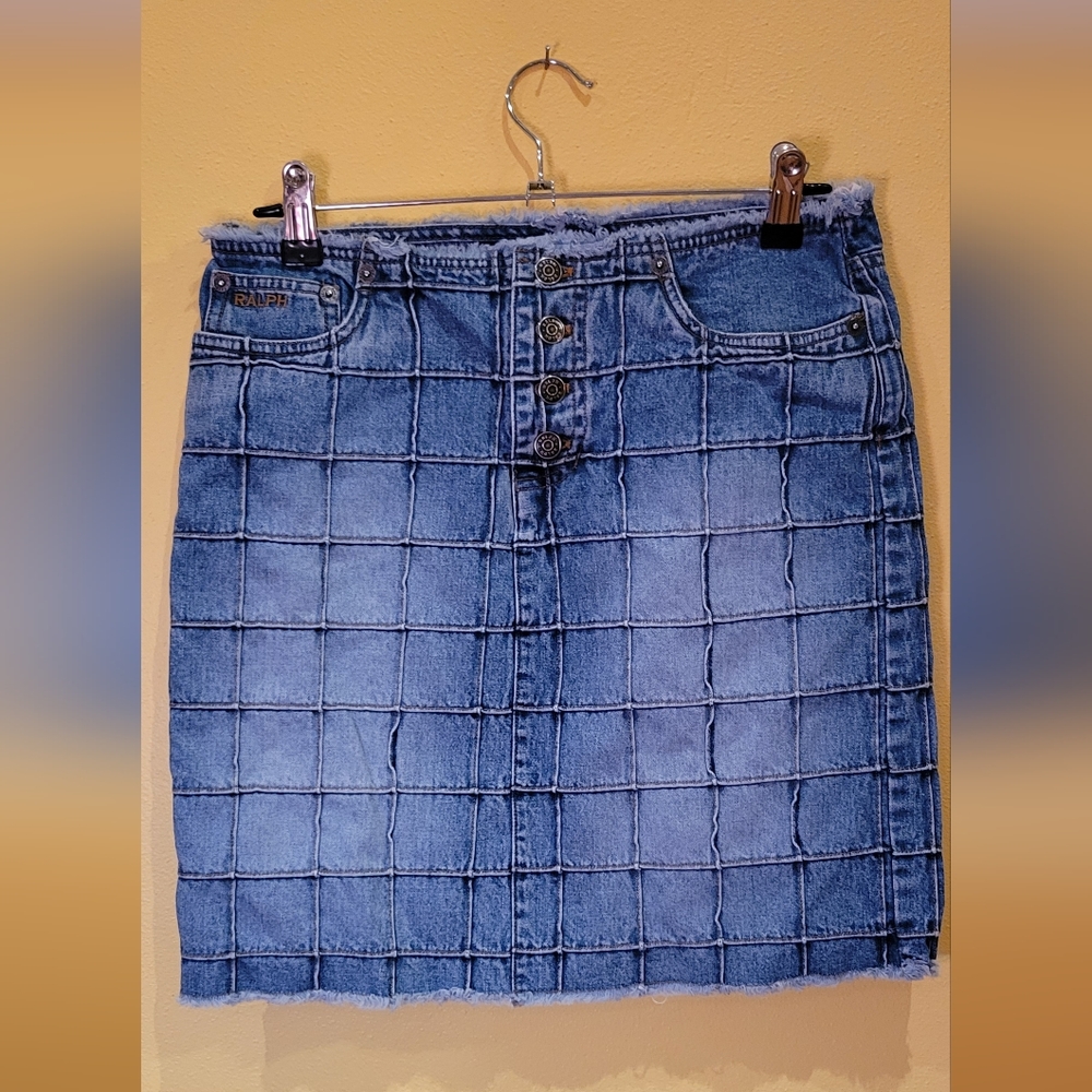 90s Ralph Lauren Demin Mini Skirt